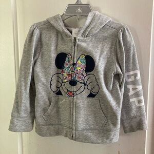 GAP Kids Gray Hoodie with Mickey Mouse Design